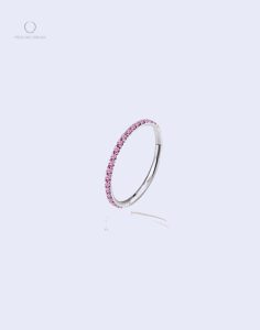 Aira Corail - anneau fin pour piercing rook