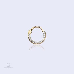 Anneau septum piercing doré Nirvana