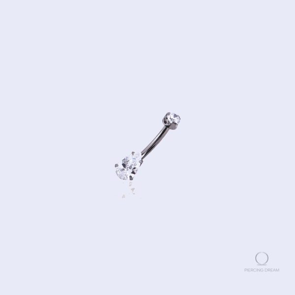 banane-piercing-nombril-1 Piercing nombril Jovana Diamant avec zircon brillant