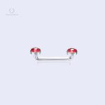 Barre de surface piercing Liana Rubis