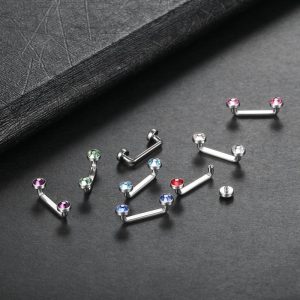 Piercing corps Liana en couleur rubis