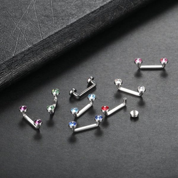 Piercing corps Liana en couleur rubis