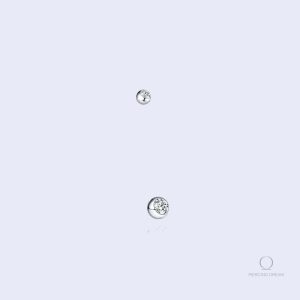 Barre de piercing nombril bioplast pour grossesse Incinta Zircon