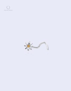 Bijou piercing nez fleur jaune Suna
