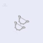 Bijoux piercing téton Holya en acier inoxydable élégant