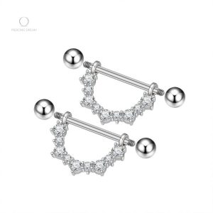 Variantes de bijoux piercing téton Holya, style chic et tendance