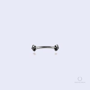 Spirita Onyx - piercing téton homme élégant et moderne