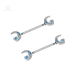 Bijoux piercing tétons lune Guardiana en design élégant