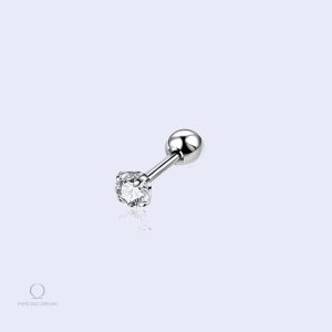 Piercing conch Lena Cristal avec pierre précieuse