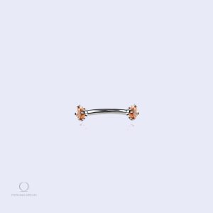 Piercing labret Spirita en cornaline
