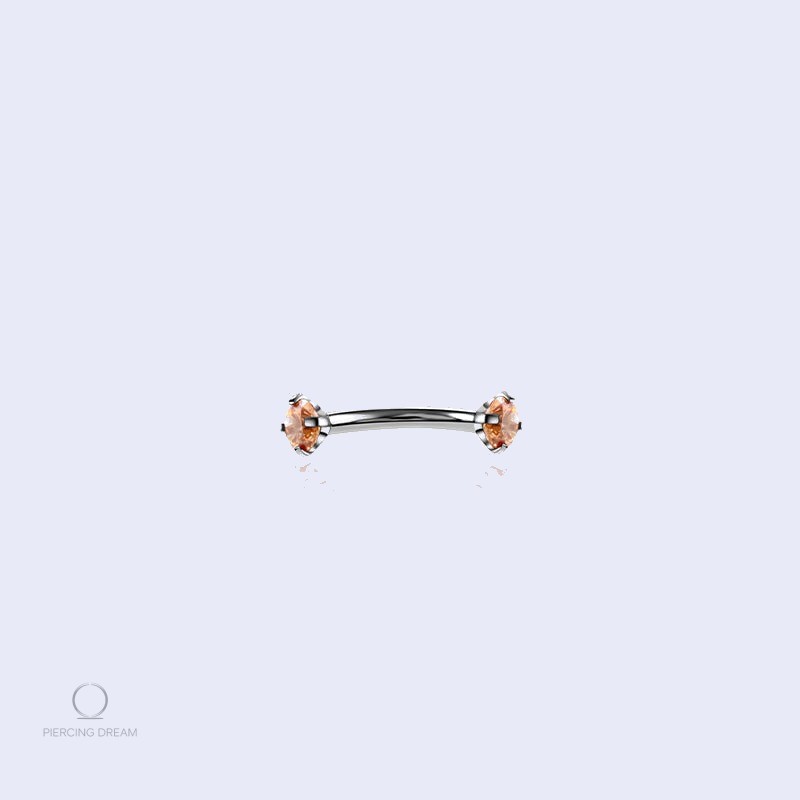 Piercing labret Spirita en cornaline