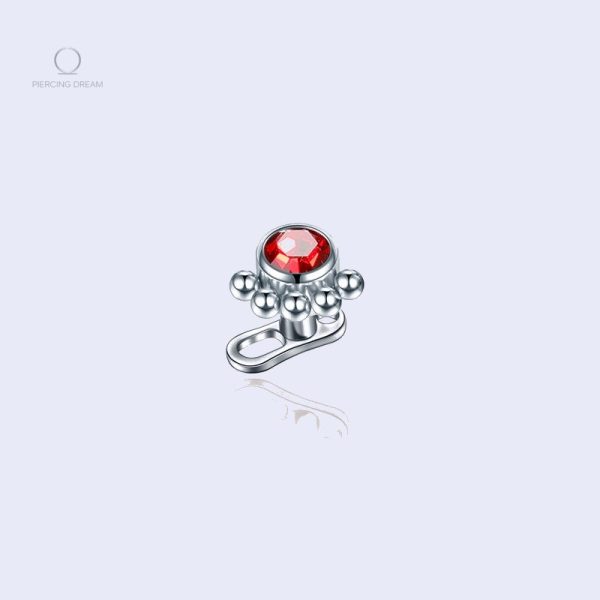 microdermal-piercing-base-acier-1 Microdermal piercing Unitya Rubis en acier inoxydable