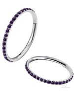 Anneau de nez Aira en couleur pourpre, accessoire tendance