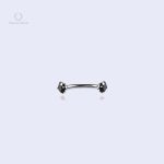 Piercing à la lèvre homme Spirita Onyx strass