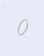 Piercing anneau pour hélix en argent Aira Cristal