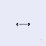 Piercing arcade Spirita Saphir avec diamants bleus