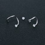 Piercing arcade strass avec design Torsada en zircon