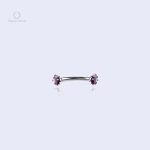 Piercing arcade sourcilière Spirita Iolite élégant et coloré