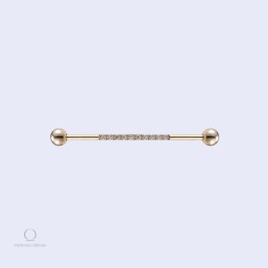 Piercing barre oreille Celeste, design élégant et minimaliste