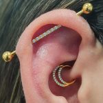 Celeste, piercing barre oreille, parfait pour un look raffiné