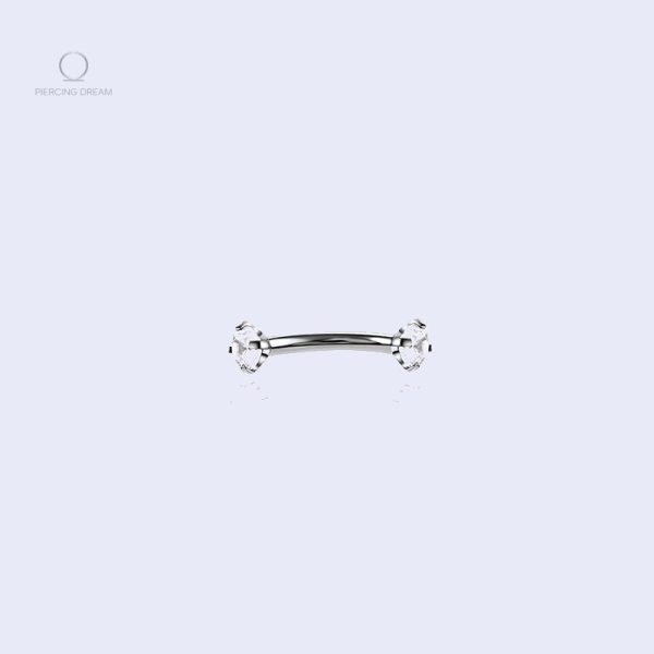 Piercing bridge banane strass Spirita Cristal