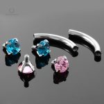 Piercing bridge en strass, design élégant et moderne
