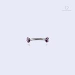 Piercing bridge violet Spirita Iolite, design discret