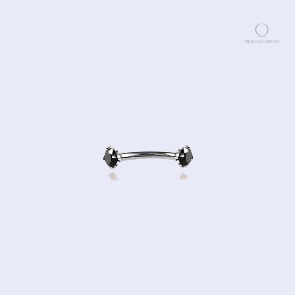 piercing-bridge-strass-noir-1 Piercing bridge Spirita Onyx avec strass noir élégant