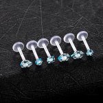Stud en silicone pour piercing conch, design moderne