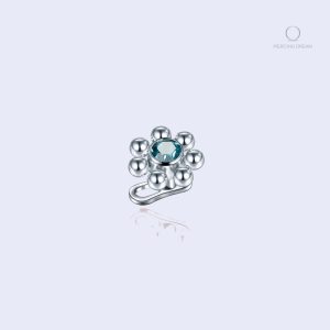 Piercing Utopia Saphir bleu brillant pour le corps