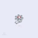 Piercing corps Utopia Rose avec diamant rose
