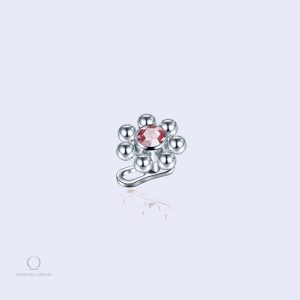 Piercing corps Utopia Rose avec diamant rose