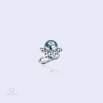 Piercing corps Unitya Saphir avec zircon bleu