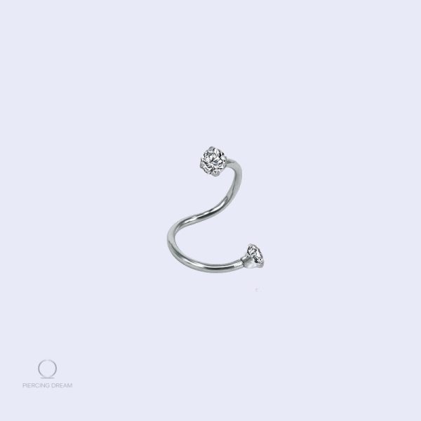Torsada Zircon, bijou d'oreille élégant et moderne