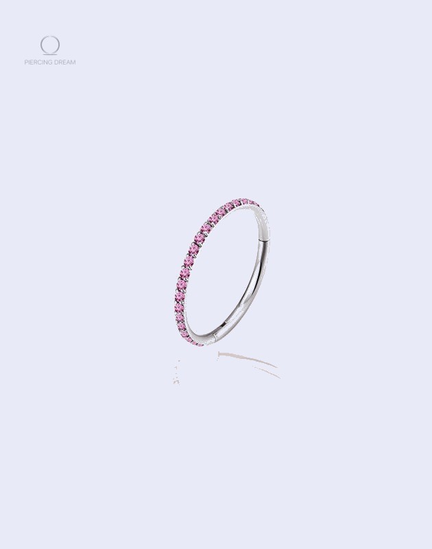 Piercing en titane Aira Corail pour oreille