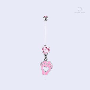 Accessoire de grossesse élégant, piercing nombril Noa Rose