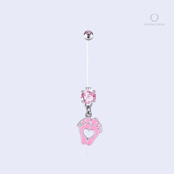 Accessoire de grossesse élégant, piercing nombril Noa Rose