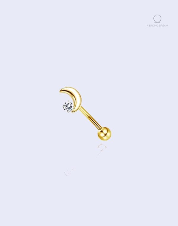 piercing-helix-lune-1 Piercing hélix Lunada avec motif lune et strass scintillant