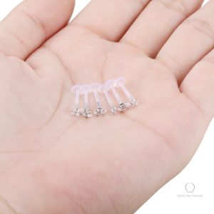 Accessoire de piercing hélix souple, finition brillante