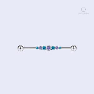 Piercing industriel femme Clarissa avec design élégant