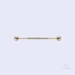 Piercing industriel Celeste en or
