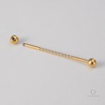 Design élégant du piercing industriel Celeste