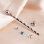 Piercing en titane ASTM F136, style unique et raffiné