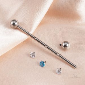 Piercing en titane ASTM F136, style unique et raffiné