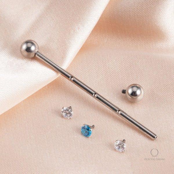 Piercing en titane ASTM F136, style unique et raffiné