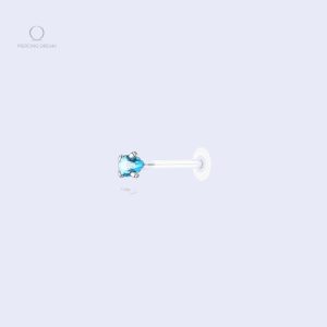 Piercing labret bioflex Isra Ciel en design moderne
