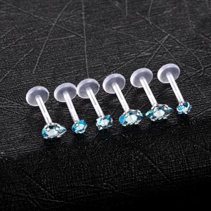 Piercing labret en bioflex, confort et style réunis