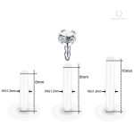 Accessoire labret avec pierre zircon élégante
