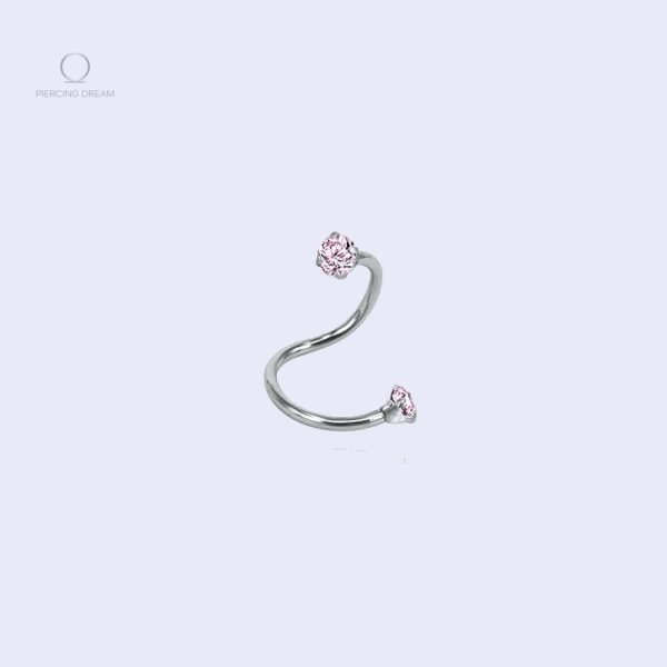 piercing-labret-gemme-rose-ondule-1 Piercing labret Torsada Rhodon avec gemme rose ondulée
