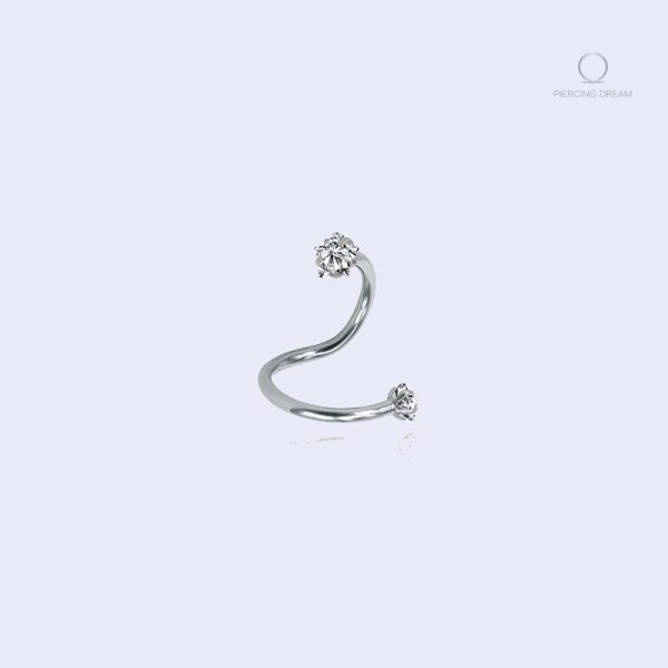 piercing-labret-tordu-1 Piercing labret tordu en zircon avec design étoile